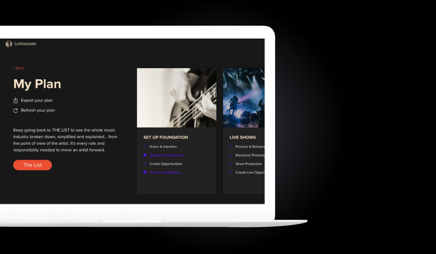 Centralized.me Artist Management Platform