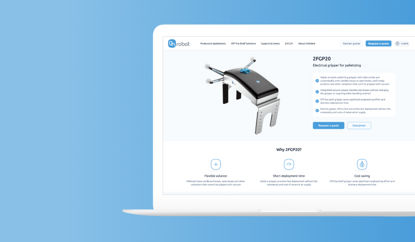 OnRobot Website Redesign
