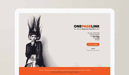 OnePageLink - Electronic Press Kit Builder